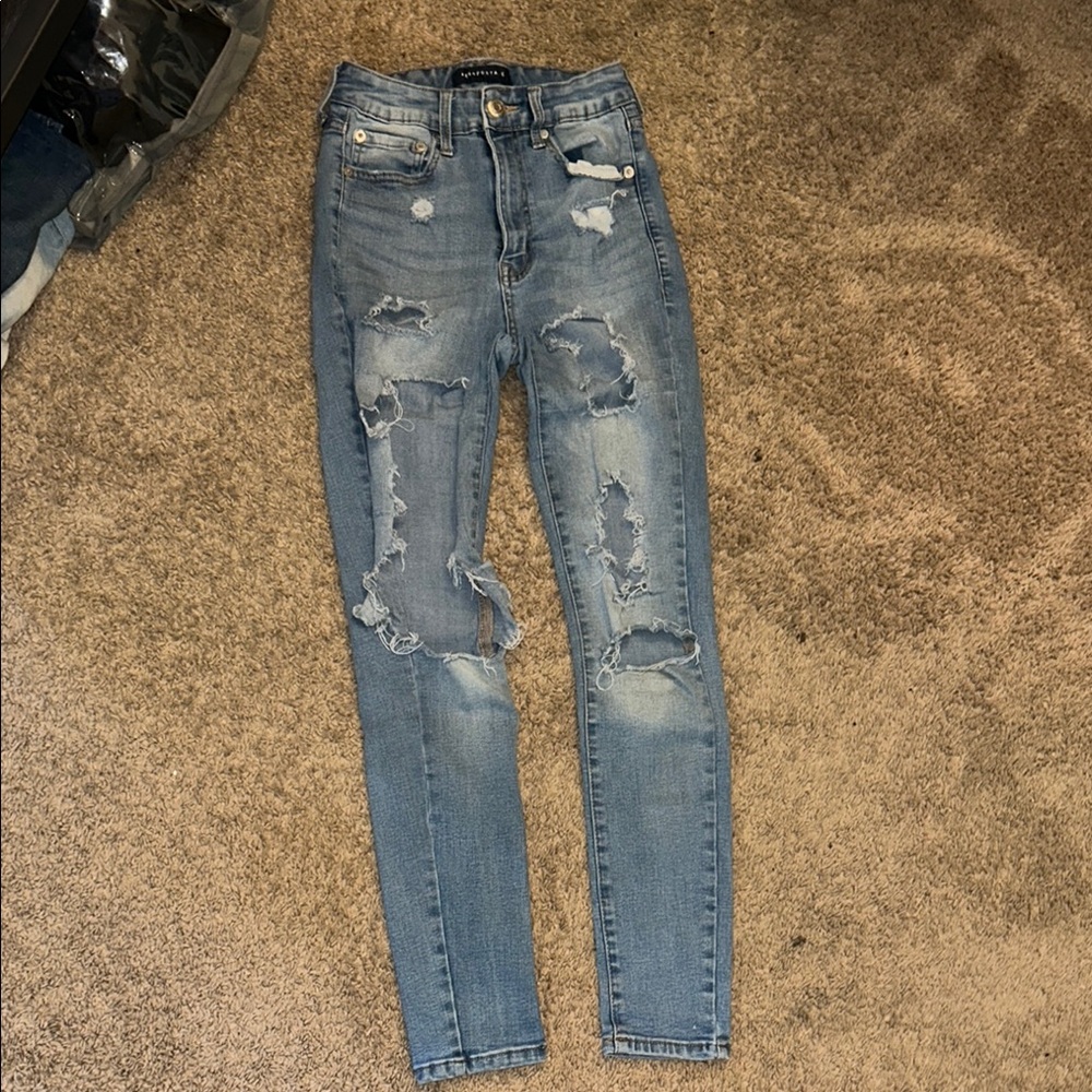 Distressed High rise Jeans size 4